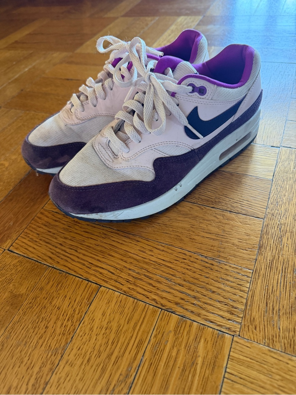 Nike Women’s Pink and Purple Air Max Lace-Up Sneakers